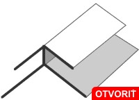 Plastový obkladový profil